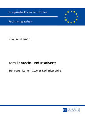 cover image of Familienrecht und Insolvenz